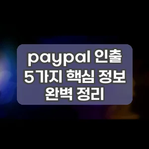 paypal 인출 | 5가지 핵심 정보 완벽 정리