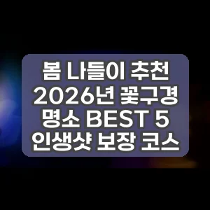 봄 나들이 추천 썸네일